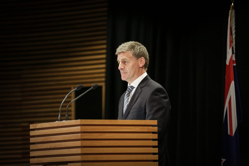Prime Minister Bill English announces the election date.