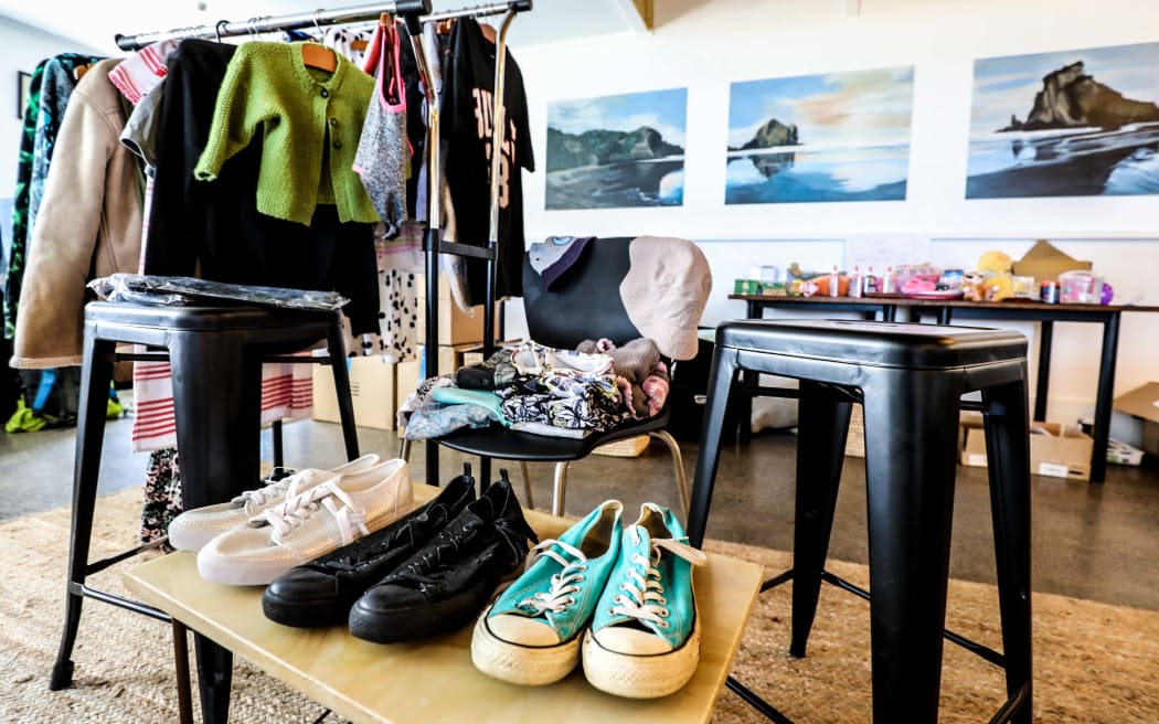 Piha was hit hard by Cyclone Gabrielle and people are still staying at the surf club as they cannot return to their homes.