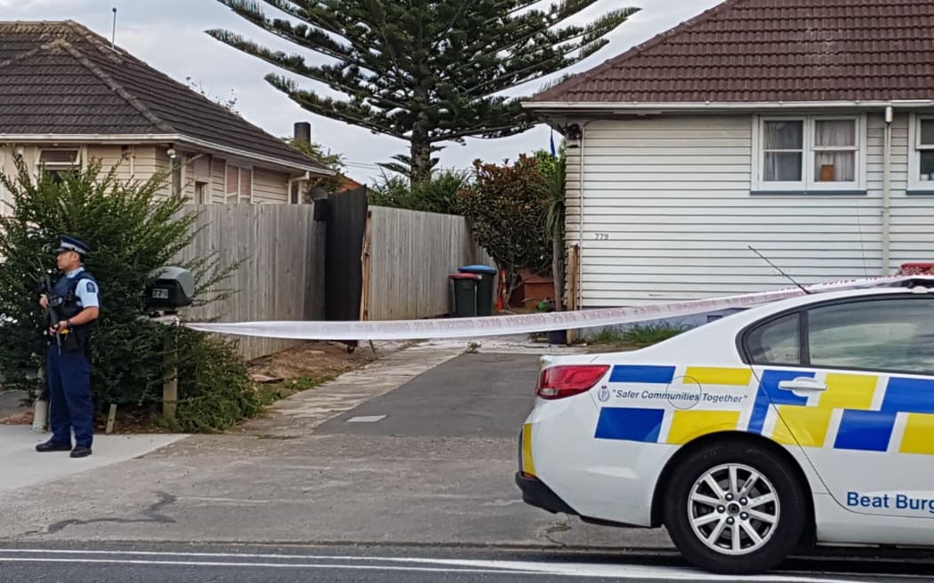 The scene at Sandringham Road.