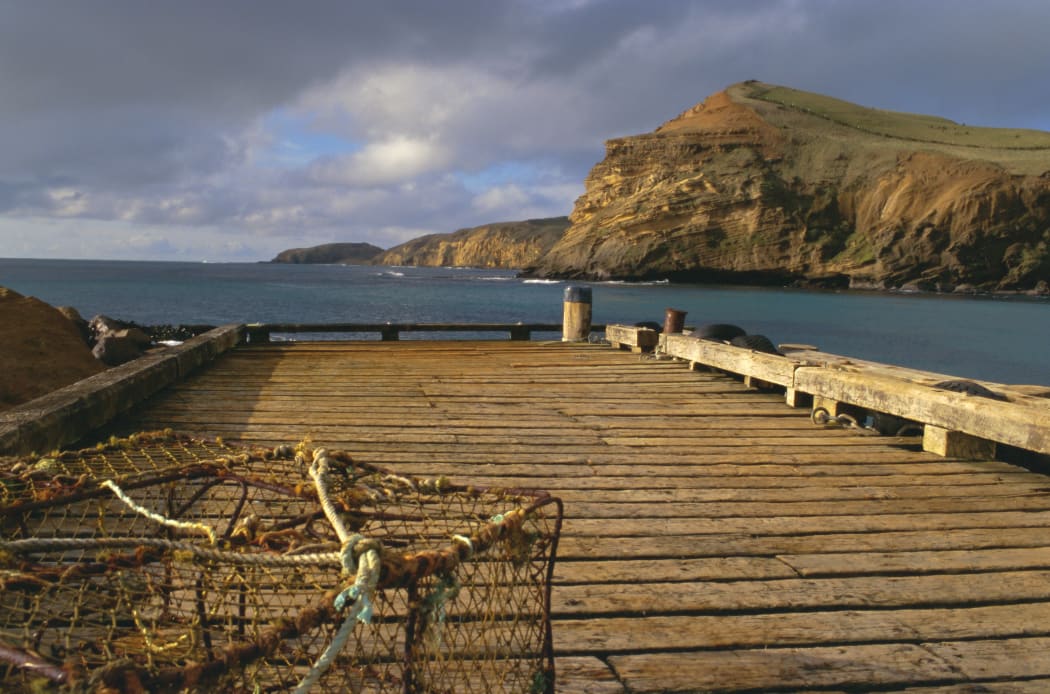 Wharf, Pitt Island, Chatham Islands.