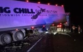 The truck that needs to be removed from SH7.