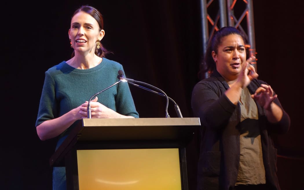 Prime Minister, Jacinda Adern, at the Just Transition Summit