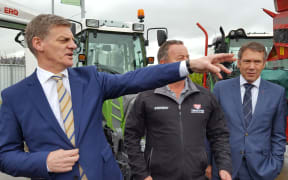 Bill English on the campaign trail.