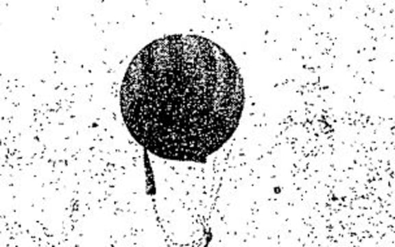 Captain Lorraine's balloon and parachute.