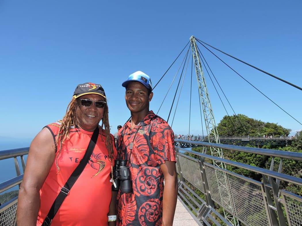 PNG Olympian-duo, father and son Graham and Te Ariki Numa.