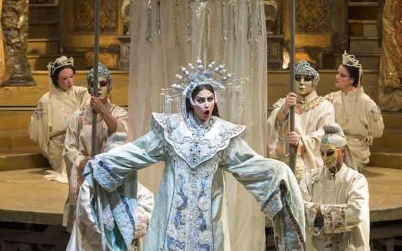 A scene from Turandot at The Metropolitan Opera
