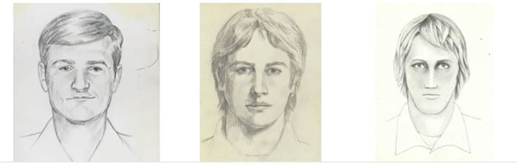 Police drawings of a suspect known as the "Golden State Killer".