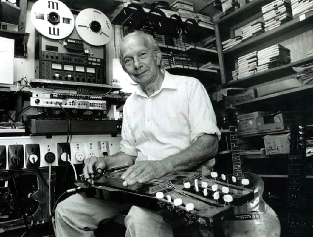 Bill Sevesi in his Mt Roskill home studio