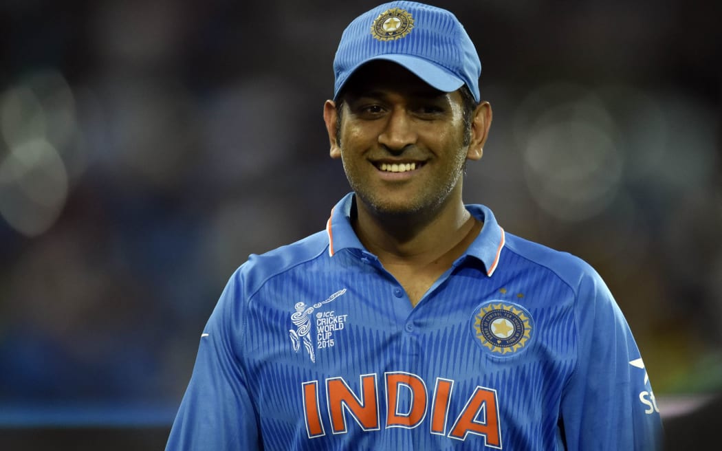 The India cricket captain MS Dhoni.