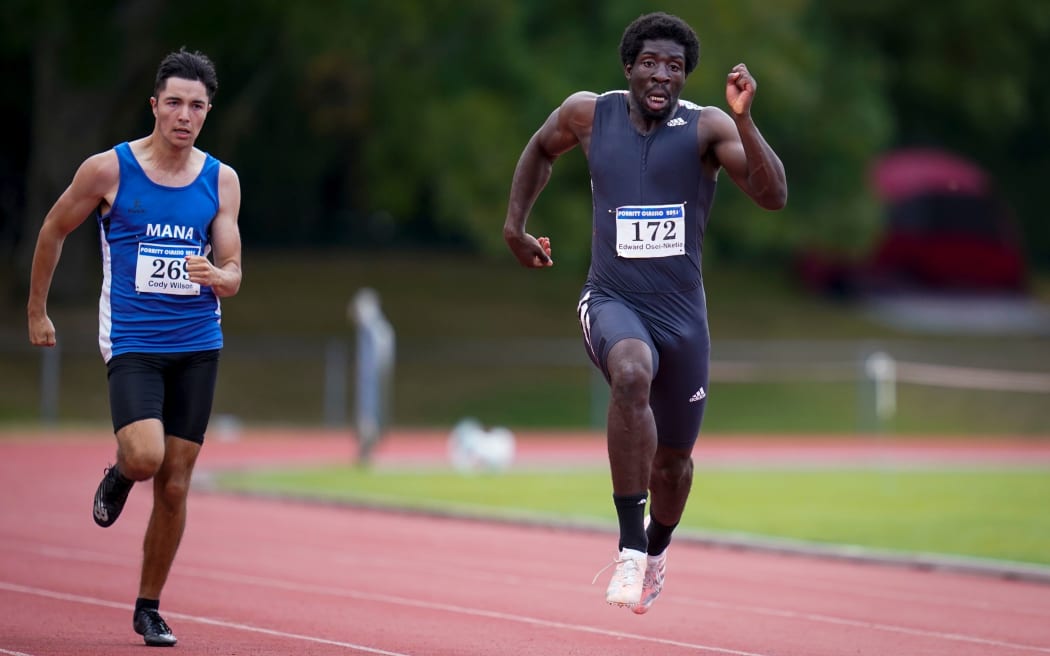 Edward Osei-Nketia. Porritt Classic Athletics, Hamilton, New Zealand, Saturday 13 February 2021.