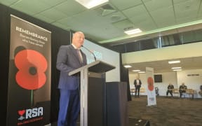 Christopher Luxon at the RSA's 108th National Council meeting in Wellington