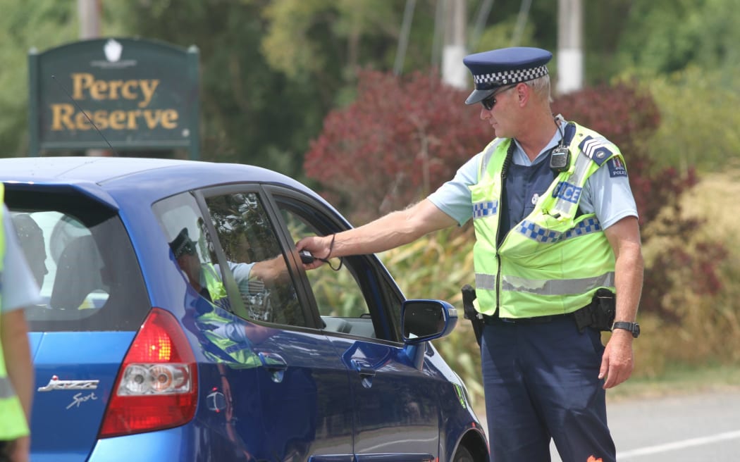 Popular beaches will be booze-free for parts of the holiday period. Masterton traffic sergeant Chris Megaw has helped keep communities safe for previous New Year celebrations (pictured in 2016).