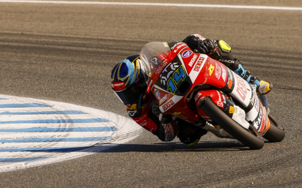 New Zealand rider Cormac Buchanan of BOE Motorsports racing Moto3, 2025.