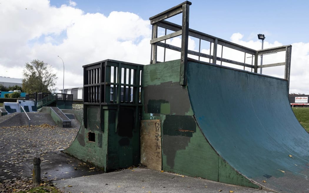 Sheaf Park skate park Rotorua. 10 April 2024 The Daily Post Photo / Andrew Warner