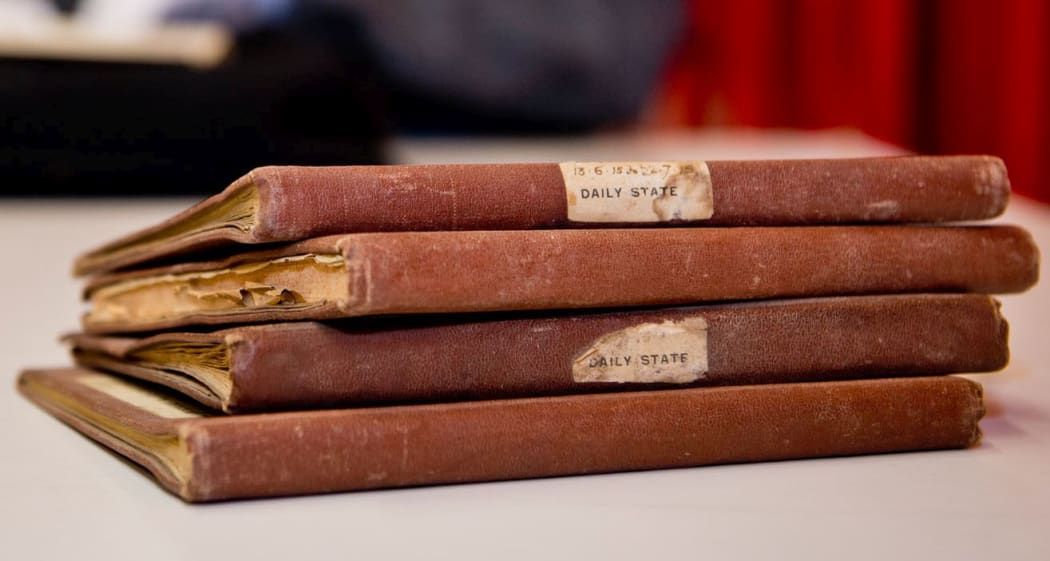 The notebooks detail the movements of Australian and New Zealand Division soldiers on and off the Peninsula during June, July and August 1915.