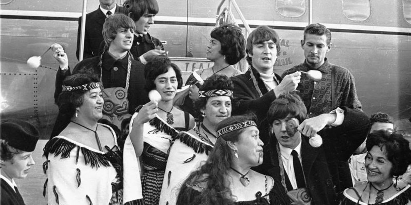 Graphic for The Beatles New Zealand Tour 1964
