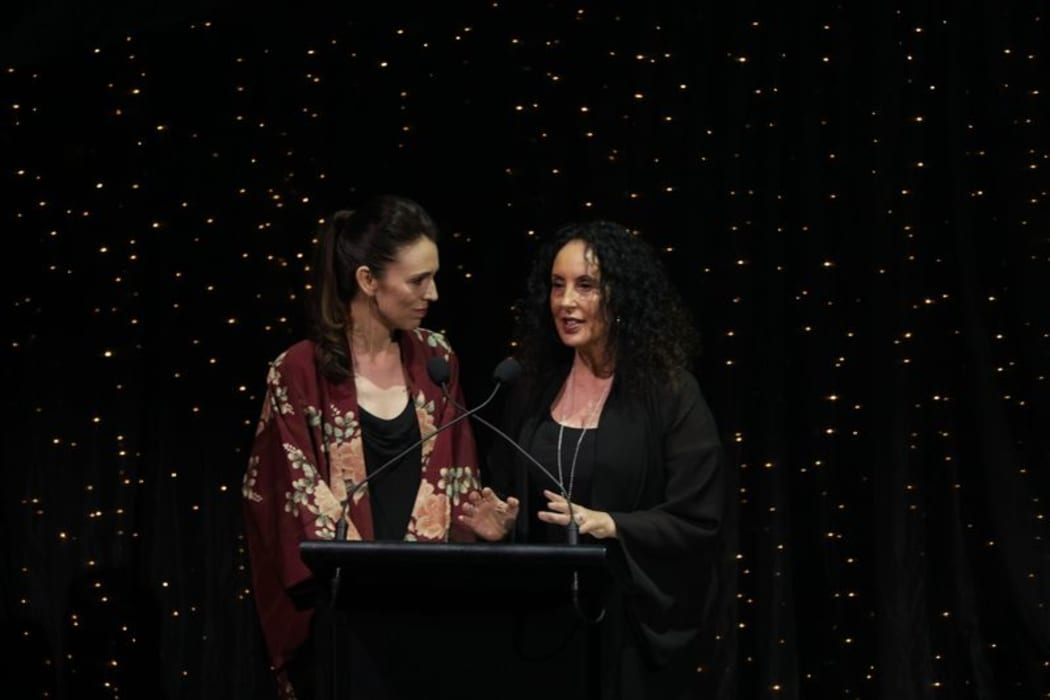 Jacinda Adern and Moana Maniapoto