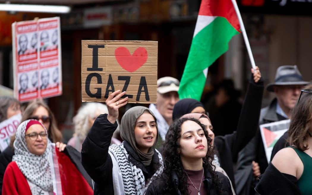 Wellington Gaza protest