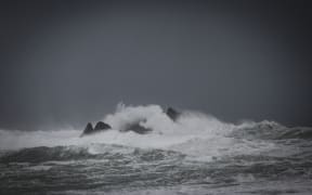08092016 Photo: Rebekah Parsons-King. Wild weather in Wellington's South coast.