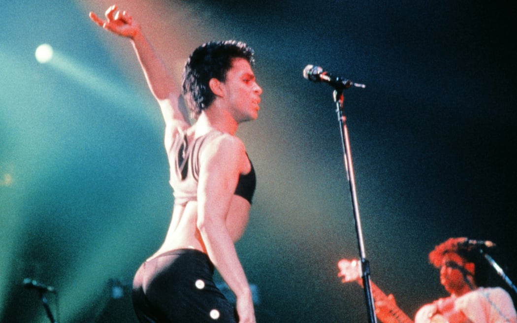 Prince, live in Paris in 1986.