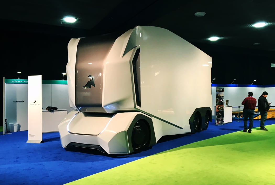 The Einride T-pod autonomous concept truck.