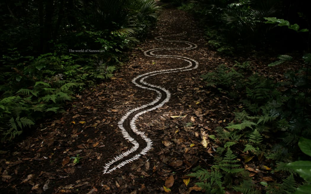 Rock sculptures by Daniel Morgan - artist also known as Nannos