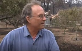 Steve Harrison sheltered in a kiln he had built in his backyard the day before a firestorm swept across his property.