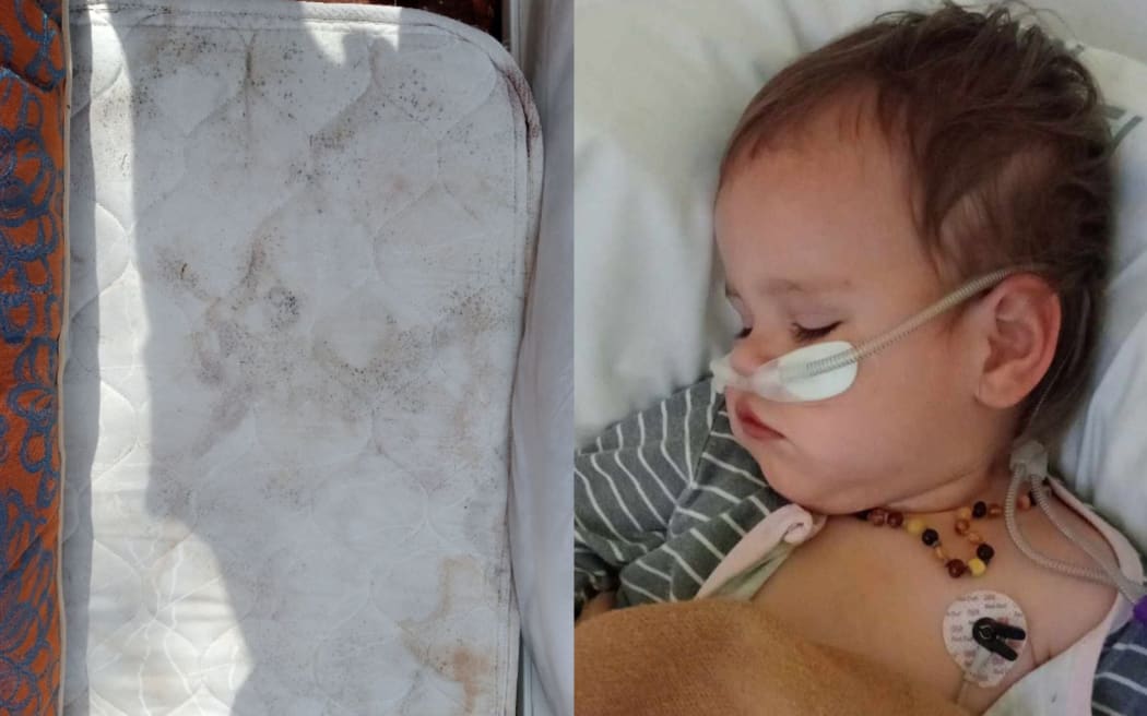 Mould on a mattress, and Moore's child.