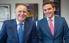 Prime Minister John Key, left, and Clutha-Southland MP Todd Barclay