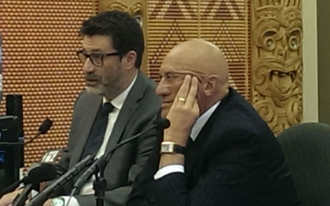 Te Ohu Kaimoana CEO Peter Douglas (left) and Chairman Matiu Rei.