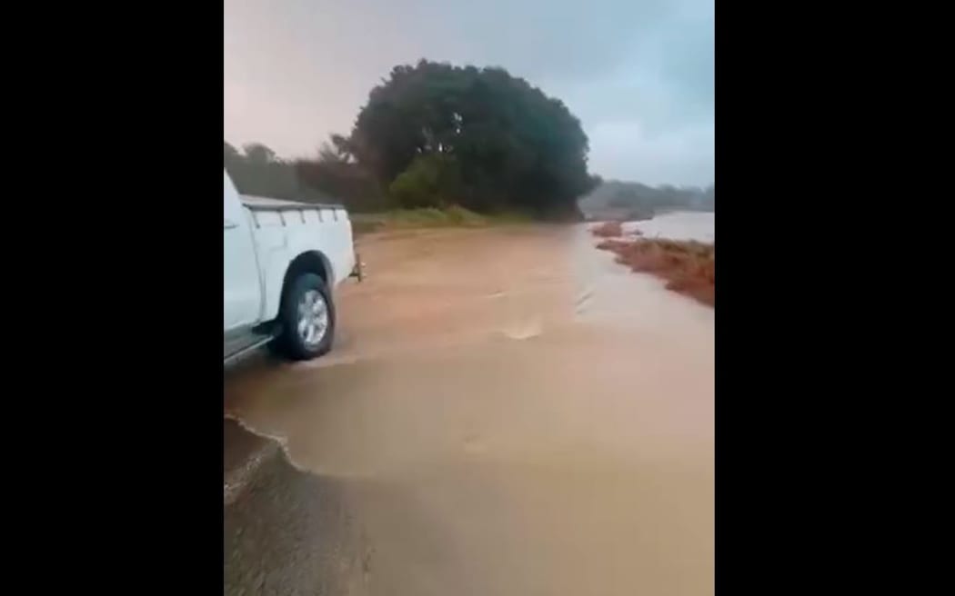 Flooding around Kaiaua Road, Tolaga Bay.