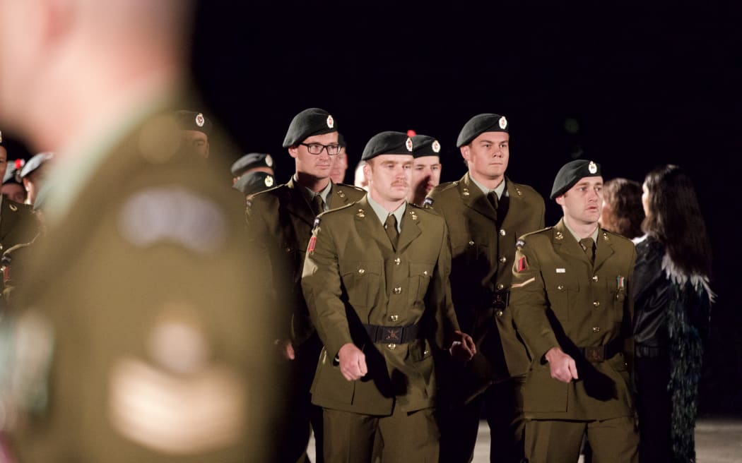 The Anzac Day Dawn Service at the Auckland War Memorial Museum.