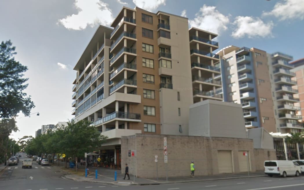 The building that has been evacuated in Sydney.