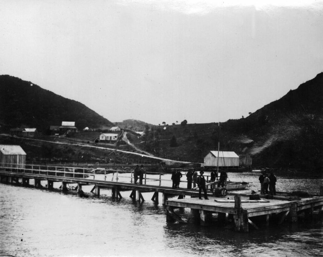 Tokatoka wharf, northern Kaipara Harbour c 1880's