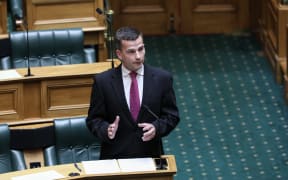 As the Bill's sponsor, David Seymour gives the first speech. He must sit quietly and listen to nearly three more hours before MPs make a final call on his bill.