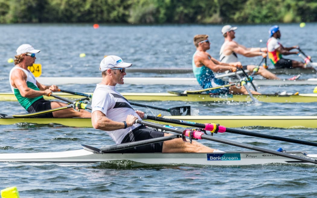 Mahe Drysdale on Lake Karapiro, 2016.