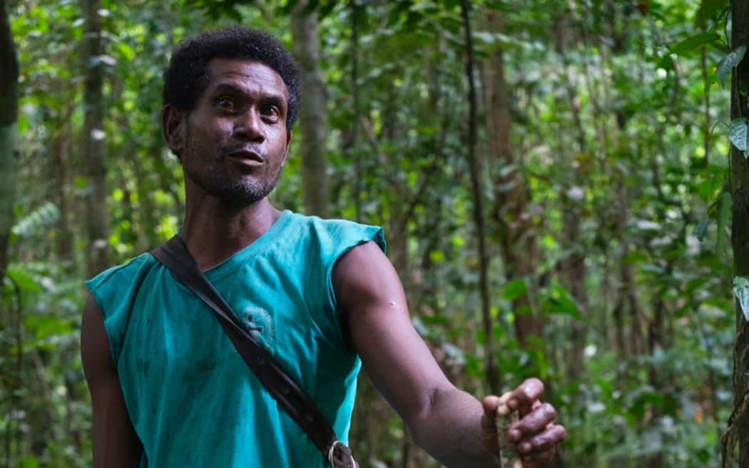 Brian Pitumana is a local trapper. (ABC Pacific: Prianka Srinivasan)