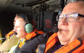 Prime Minister John Key and his entourage en route to Kaikoura.