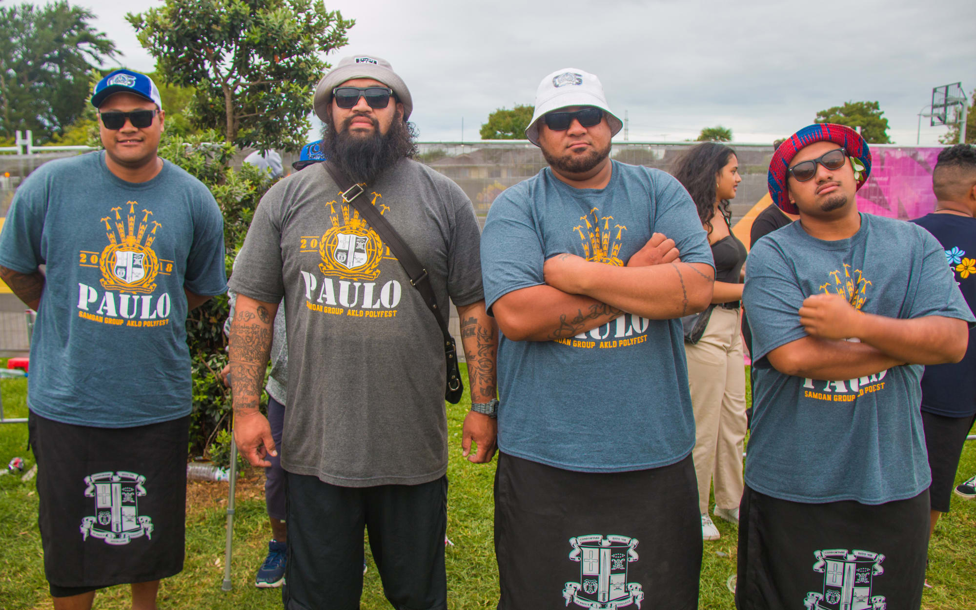 St Paul's College Samoan Group tutors: Joe Alesi, Cess Wally Uale, Paki Alesi, Francis Tanuvasa.