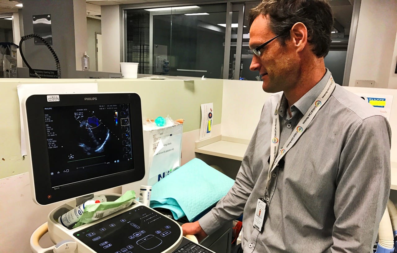 Dr Paul Young at work