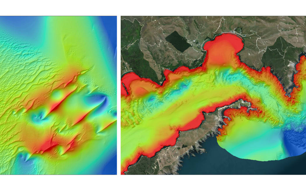 NIWA images of the underwater survey of Queen Charlotte Sound and Troy Cahnnel