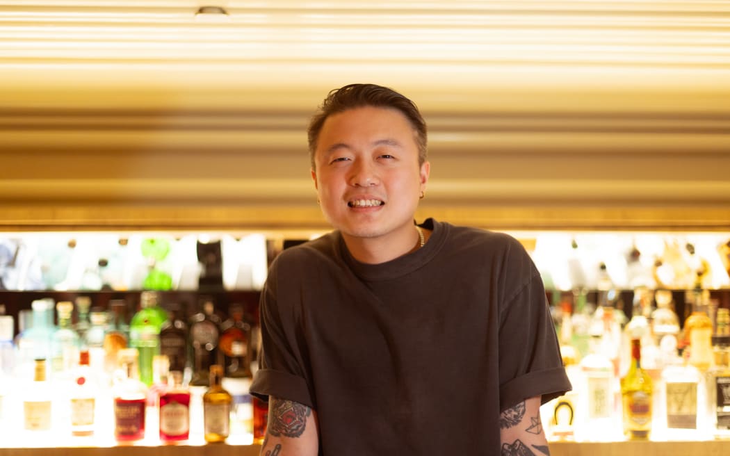 Daren Zhou, the owner of The Nightcar, an underground lounge bar that opened on Queen Street.