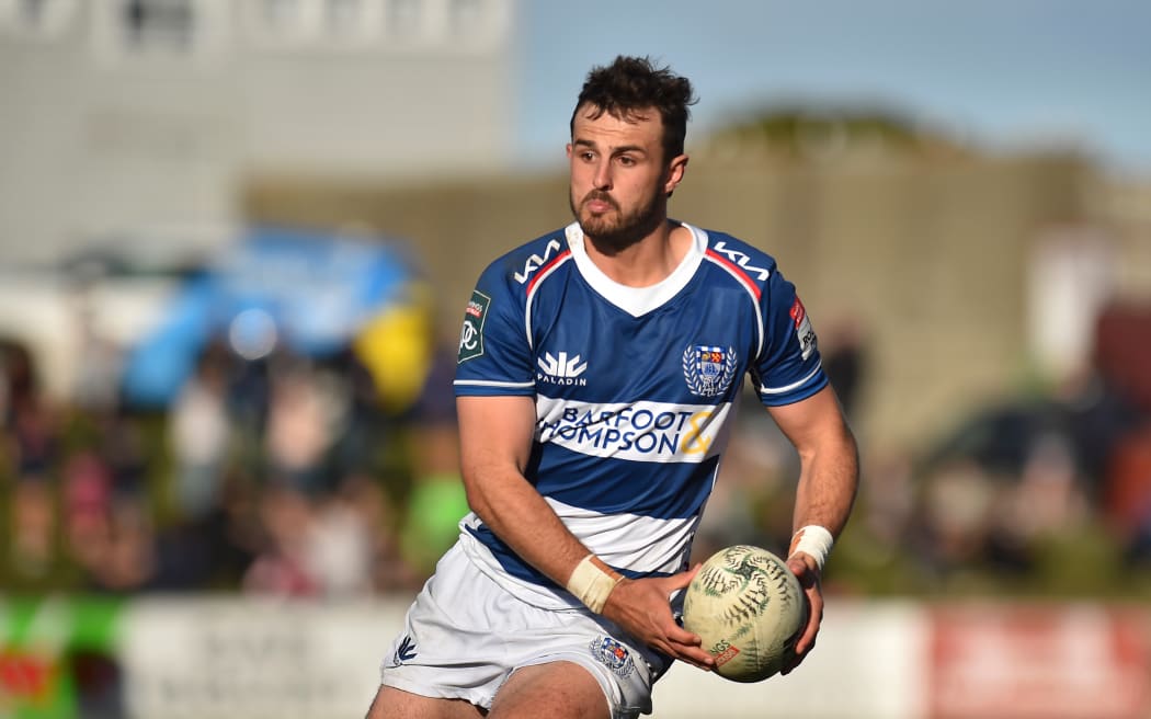 Harry Plummer in action for Auckland against Southland in 2022.