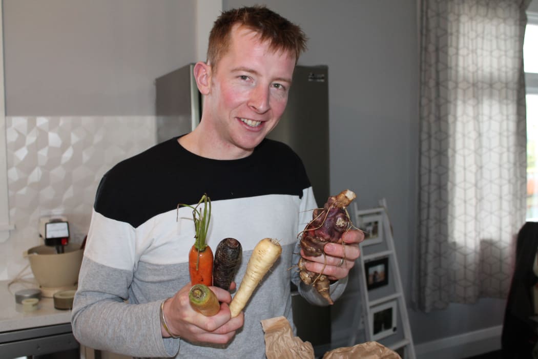 Ethan Flack with Southland produce