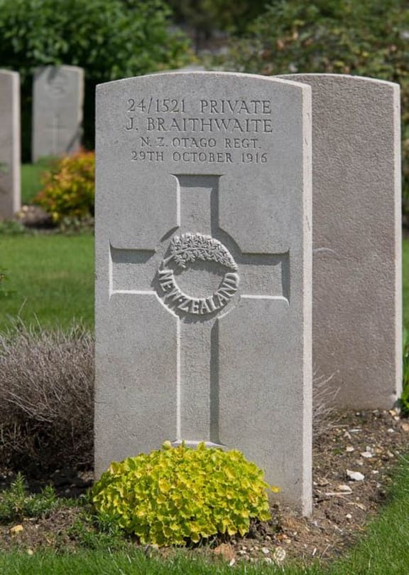 Jack Braithwaite's grave