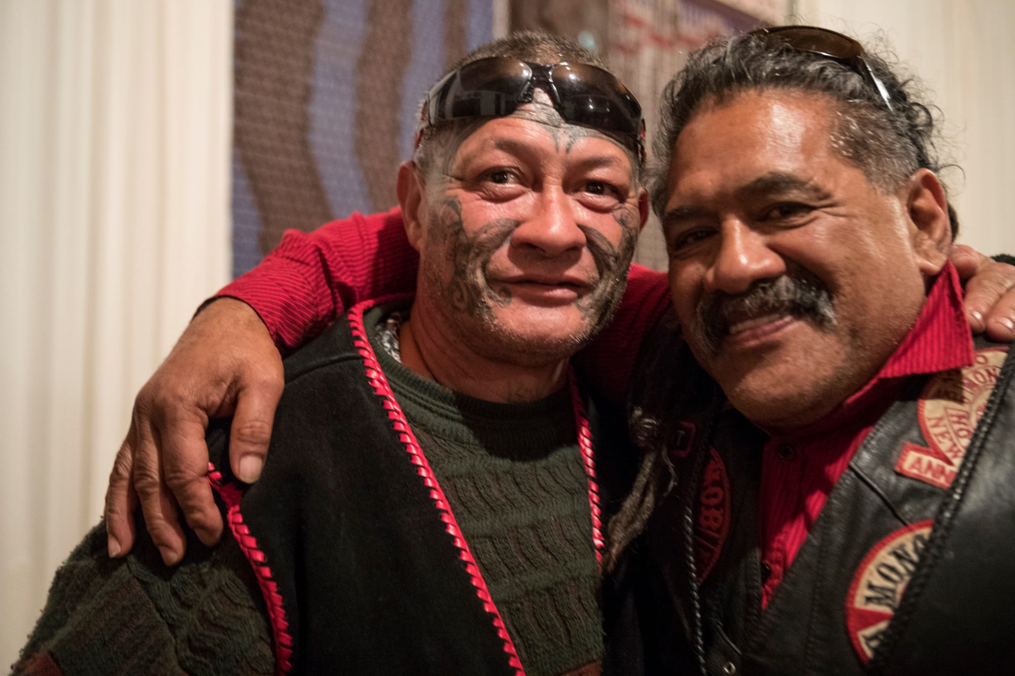 Dion Waikato, left, and Whare Karaka.