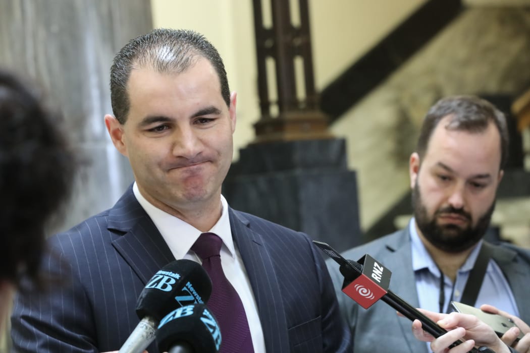 Jami-Lee at his resignation press conference