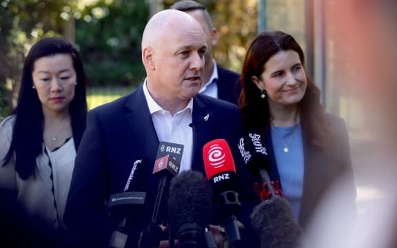 National Party leader Christopher Luxon and deputy leader Nicola Willis.