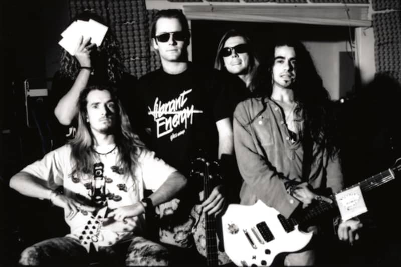 Push Push during the recording of their album A Trillion Shades of Happy, a record that hit No.3 in March 1992 and stayed in the NZ charts for four months.