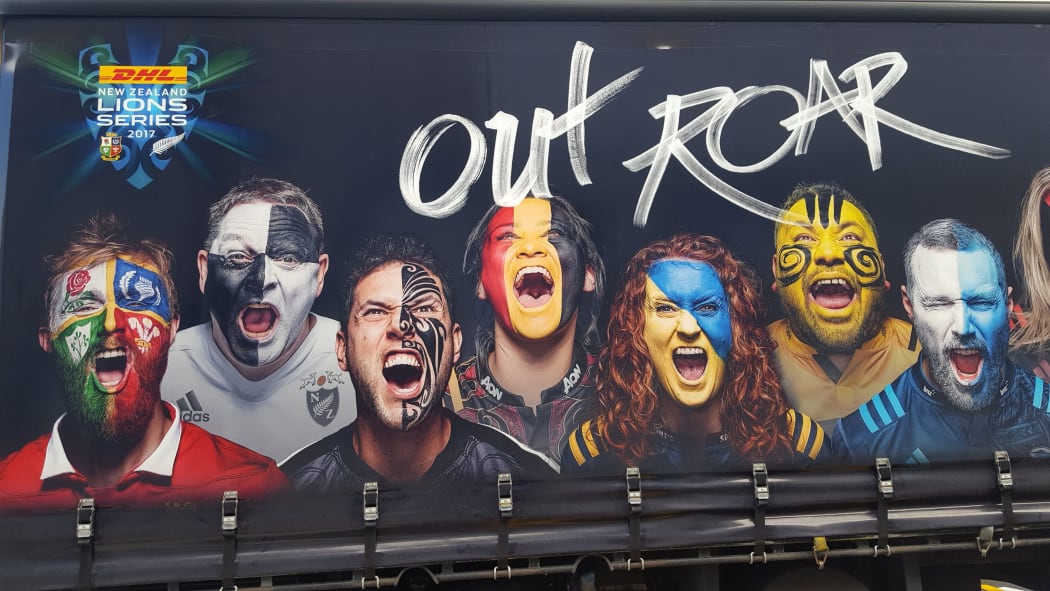 A hoarding at Toll Stadium.